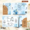 UNDANGAN PERNIKAHAN BLANGKO FULL COLOUR - UNDANGAN NIKAH KASIH AMPLOP KRAFT ROUND SERIES - KASIH 04 + AMP K.R