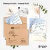 UNDANGAN PERNIKAHAN AMPLOP AESTHETIC - UNDANGAN NIKAH AMPLOP KASIH - UNDANGAN AMPLOP KEKINIAN - KASIH 05 + A. KRAFT