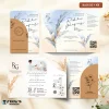 UNDANGAN PERNIKAHAN BLANGKO FULL COLOUR - UNDANGAN NIKAH KASIH AMPLOP KRAFT ROUND SERIES - KASIH 05 + AMP K.R
