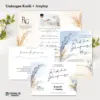 UNDANGAN PERNIKAHAN AMPLOP AESTHETIC - UNDANGAN NIKAH AMPLOP KASIH - UNDANGAN AMPLOP KEKINIAN - KASIH 05 + AMPLOP BC