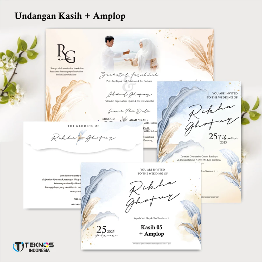 UNDANGAN PERNIKAHAN AMPLOP AESTHETIC - UNDANGAN NIKAH AMPLOP KASIH - UNDANGAN AMPLOP KEKINIAN - Gambar 14