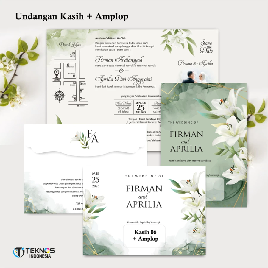 UNDANGAN PERNIKAHAN AMPLOP AESTHETIC - UNDANGAN NIKAH AMPLOP KASIH - UNDANGAN AMPLOP KEKINIAN - Gambar 16
