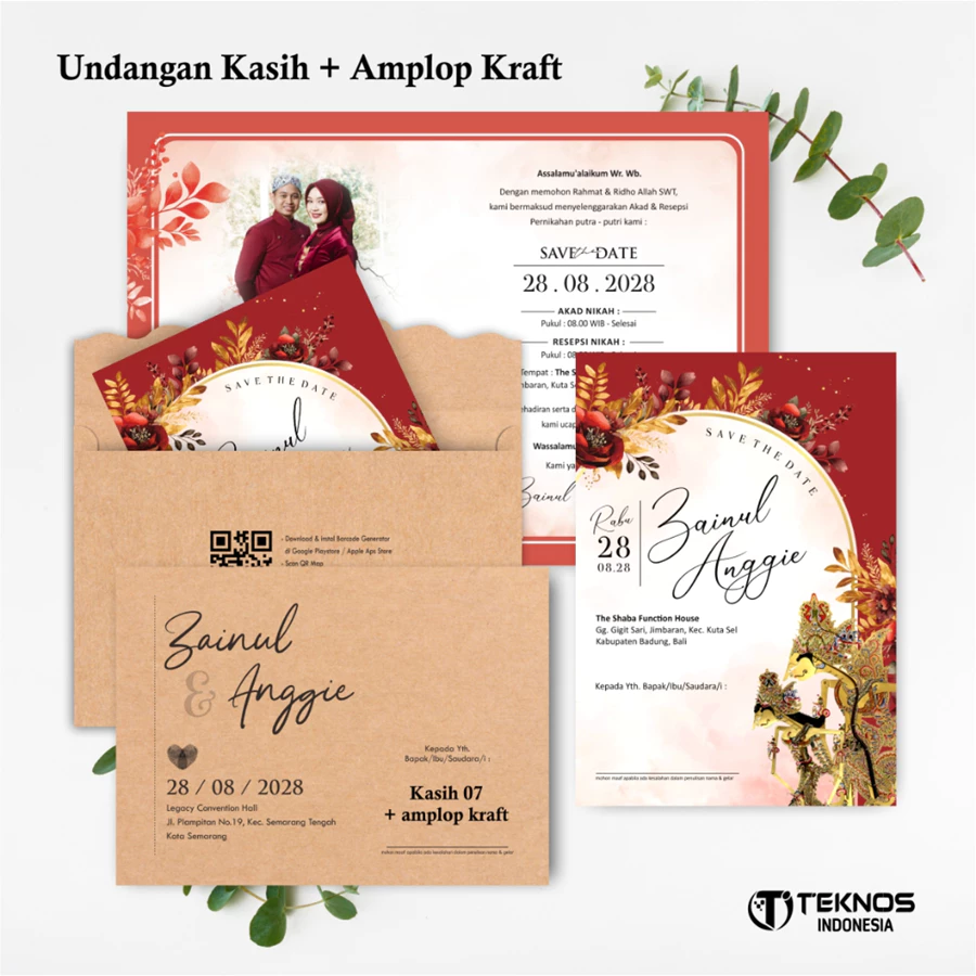 UNDANGAN PERNIKAHAN AMPLOP AESTHETIC - UNDANGAN NIKAH AMPLOP KASIH - UNDANGAN AMPLOP KEKINIAN - Gambar 17