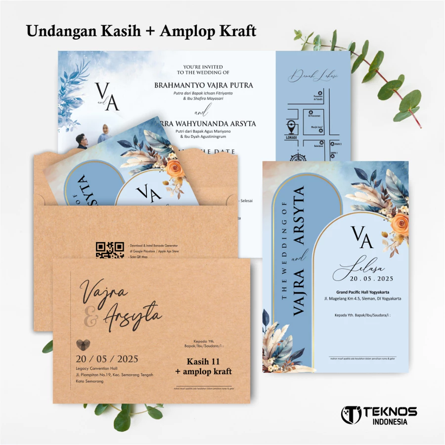 UNDANGAN PERNIKAHAN AMPLOP AESTHETIC - UNDANGAN NIKAH AMPLOP KASIH - UNDANGAN AMPLOP KEKINIAN - Gambar 20