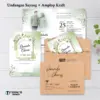 UNDANGAN PERNIKAHAN AMPLOP AESTHETIC - UNDANGAN NIKAH AMPLOP KASIH - UNDANGAN AMPLOP KEKINIAN - SAYANG 01 + A.KRAFT
