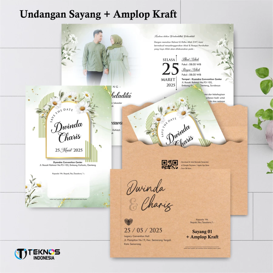 UNDANGAN PERNIKAHAN AMPLOP AESTHETIC - UNDANGAN NIKAH AMPLOP KASIH - UNDANGAN AMPLOP KEKINIAN - Gambar 22