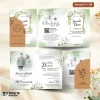 UNDANGAN PERNIKAHAN BLANGKO FULL COLOUR - UNDANGAN NIKAH KASIH AMPLOP KRAFT ROUND SERIES - SAYANG 01 + AMP K.R