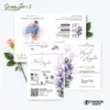 UNDANGAN PERNIKAHAN CUSTOM - UNDANGAN NIKAH GREEN SERI 3 BORDELES - UNDANGAN BAHAN BRIFCARD MURAH - GREEN 120