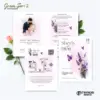 UNDANGAN PERNIKAHAN CUSTOM - UNDANGAN NIKAH GREEN SERI 3 BORDELES - UNDANGAN BAHAN BRIFCARD MURAH - GREEN 121