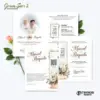 UNDANGAN PERNIKAHAN CUSTOM - UNDANGAN NIKAH GREEN SERI 3 BORDELES - UNDANGAN BAHAN BRIFCARD MURAH - GREEN 131