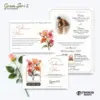 UNDANGAN PERNIKAHAN CUSTOM - UNDANGAN NIKAH GREEN SERI 3 BORDELES - UNDANGAN BAHAN BRIFCARD MURAH - GREEN 137