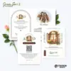 UNDANGAN PERNIKAHAN CUSTOM - UNDANGAN NIKAH GREEN SERI 3 BORDELES - UNDANGAN BAHAN BRIFCARD MURAH - GREEN 139
