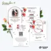 UNDANGAN PERNIKAHAN CUSTOM - UNDANGAN NIKAH GREEN SERI 3 BORDELES - UNDANGAN BAHAN BRIFCARD MURAH - GREEN 167