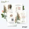 UNDANGAN PERNIKAHAN CUSTOM - UNDANGAN NIKAH GREEN SERI 3 BORDELES - UNDANGAN BAHAN BRIFCARD MURAH - GREEN 178