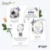 UNDANGAN PERNIKAHAN CUSTOM - UNDANGAN NIKAH GREEN SERI 3 BORDELES - UNDANGAN BAHAN BRIFCARD MURAH - GREEN 184