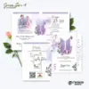 UNDANGAN PERNIKAHAN CUSTOM - UNDANGAN NIKAH GREEN SERI 3 BORDELES - UNDANGAN BAHAN BRIFCARD MURAH - GREEN 188
