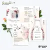 UNDANGAN PERNIKAHAN CUSTOM - UNDANGAN NIKAH GREEN SERI 3 BORDELES - UNDANGAN BAHAN BRIFCARD MURAH - GREEN 191