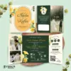 UNDANGAN PERNIKAHAN GLOSSY FULL COLOUR FOTO ELEGANT - UNDANGAN NIKAH MENGKILAP LUXURY THREE SERI 2 - LUXURY T56