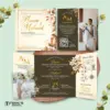 UNDANGAN PERNIKAHAN GLOSSY FULL COLOUR FOTO ELEGANT - UNDANGAN NIKAH MENGKILAP LUXURY THREE SERI 2 - LUXURY T57