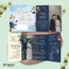UNDANGAN PERNIKAHAN GLOSSY FULL COLOUR FOTO ELEGANT - UNDANGAN NIKAH MENGKILAP LUXURY THREE SERI 2 - LUXURY T60