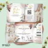 UNDANGAN PERNIKAHAN GLOSSY FULL COLOUR FOTO ELEGANT - UNDANGAN NIKAH MENGKILAP LUXURY THREE SERI 2 - LUXURY T61