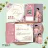 UNDANGAN PERNIKAHAN GLOSSY FULL COLOUR FOTO ELEGANT - UNDANGAN NIKAH MENGKILAP LUXURY THREE SERI 2 - LUXURY T62
