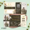 UNDANGAN PERNIKAHAN GLOSSY FULL COLOUR FOTO ELEGANT - UNDANGAN NIKAH MENGKILAP LUXURY THREE SERI 2 - LUXURY T69