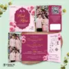 UNDANGAN PERNIKAHAN GLOSSY FULL COLOUR FOTO ELEGANT - UNDANGAN NIKAH MENGKILAP LUXURY THREE SERI 2 - LUXURY T70