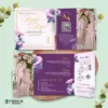 UNDANGAN PERNIKAHAN GLOSSY FULL COLOUR FOTO ELEGANT - UNDANGAN NIKAH MENGKILAP LUXURY THREE SERI 2 - LUXURY T71