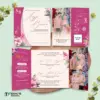 UNDANGAN PERNIKAHAN GLOSSY FULL COLOUR FOTO ELEGANT - UNDANGAN NIKAH MENGKILAP LUXURY THREE SERI 2 - LUXURY T72