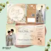 UNDANGAN PERNIKAHAN GLOSSY FULL COLOUR FOTO ELEGANT - UNDANGAN NIKAH MENGKILAP LUXURY THREE SERI 2 - LUXURY T74