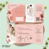 UNDANGAN PERNIKAHAN GLOSSY FULL COLOUR FOTO ELEGANT - UNDANGAN NIKAH MENGKILAP LUXURY THREE SERI 2 - LUXURY T80