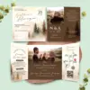 UNDANGAN PERNIKAHAN GLOSSY FULL COLOUR FOTO ELEGANT - UNDANGAN NIKAH MENGKILAP LUXURY THREE SERI 2 - LUXURY T84