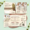 UNDANGAN PERNIKAHAN GLOSSY FULL COLOUR FOTO ELEGANT - UNDANGAN NIKAH MENGKILAP LUXURY THREE SERI 2 - LUXURY T85