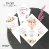 UNDANGAN PERNIKAHAN UNIK BUKET BUNGA - UNDANGAN WEDDING AESTHETIC BOUQET INVITATION - BOUQET INVT 06