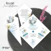 UNDANGAN PERNIKAHAN UNIK BUKET BUNGA - UNDANGAN WEDDING AESTHETIC BOUQET INVITATION - BOUQET INVT 08