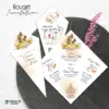 UNDANGAN PERNIKAHAN UNIK BUKET BUNGA - UNDANGAN WEDDING AESTHETIC BOUQET INVITATION - BOUQET INVT 10