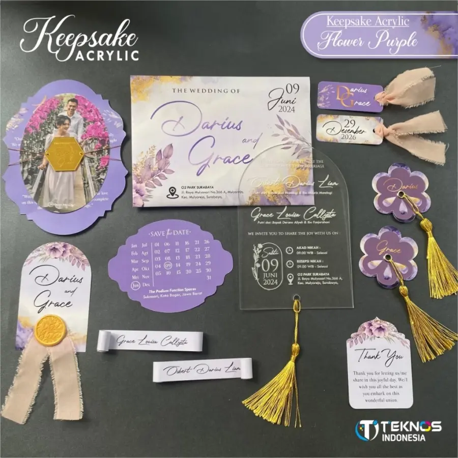 UNDANGAN PERNIKAHAN FOTO MEWAH - WEDDING INVITATION PREMIUM AESTHETIC KEEPSAKE AKRILIK