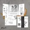 UNDANGAN PERNIKAHAN SIMPLE AESTHETIC - UNDANGAN NIKAH FOTO MURAH MATTE BW THREE - MATTE BW THREE 08