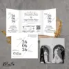 UNDANGAN PERNIKAHAN SIMPLE AESTHETIC - UNDANGAN NIKAH FOTO MURAH MATTE BW THREE - MATTE BW THREE 11