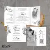 UNDANGAN PERNIKAHAN SIMPLE AESTHETIC - UNDANGAN NIKAH FOTO MURAH MATTE BW THREE - MATTE BW THREE 16