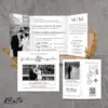 UNDANGAN PERNIKAHAN SIMPLE AESTHETIC - UNDANGAN NIKAH FOTO MURAH MATTE BW THREE - MATTE BW THREE 17