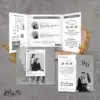 UNDANGAN PERNIKAHAN SIMPLE AESTHETIC - UNDANGAN NIKAH FOTO MURAH MATTE BW THREE - MATTE BW THREE 18