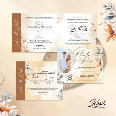 BLANGKO UNDANGAN NIKAH KASIH - BLANKO UNDANGAN KOSONGAN KASIH LITE 05 (ECER)